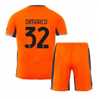 Dres Inter Milan Federico Dimarco #32 Tretina pre deti 2023-24 Krátky Rukáv (+ trenírky)